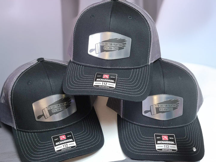 Custom Acrylic Patch Hats – Laser Engraved – Bulk (Your Logo)