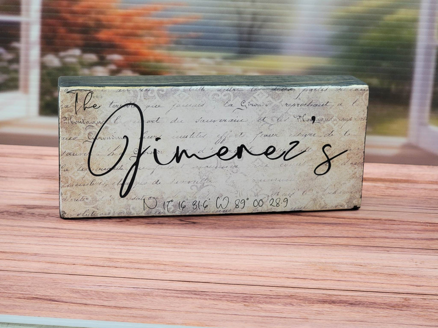 Personalized Photo on Wood Block