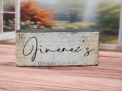 Personalized Photo on Wood Block