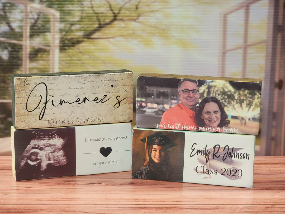 Personalized Photo on Wood Block