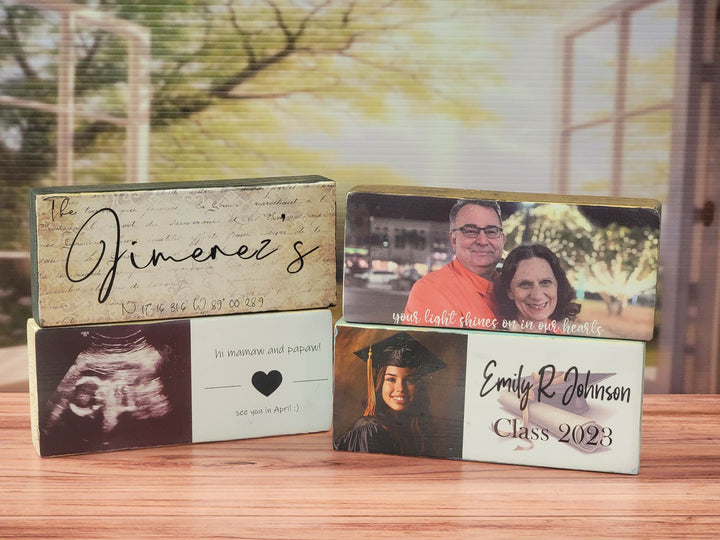 Personalized Photo on Wood Block