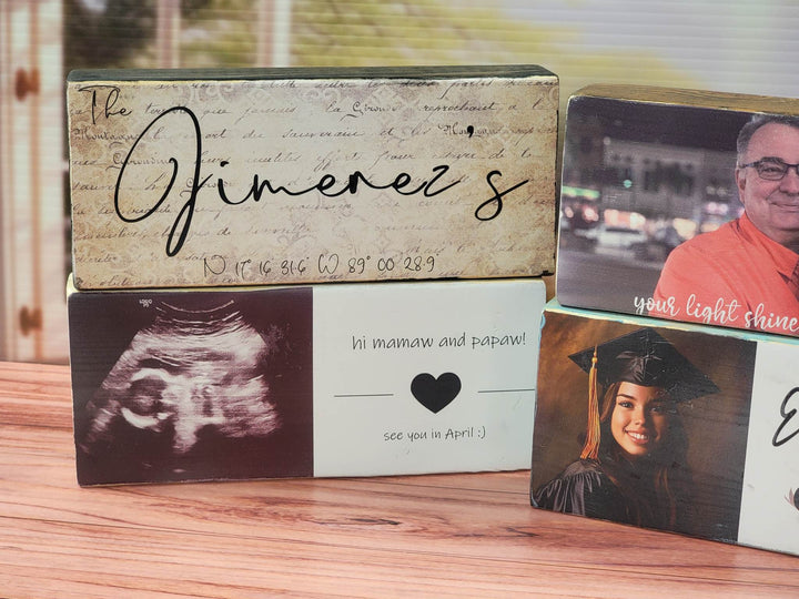 Personalized Photo on Wood Block