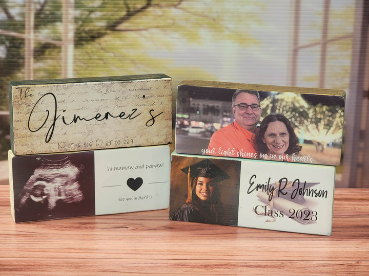 Personalized Photo on Wood Block