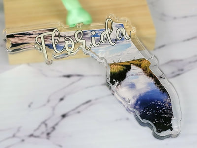 Florida Shaped Acrylic Ornament