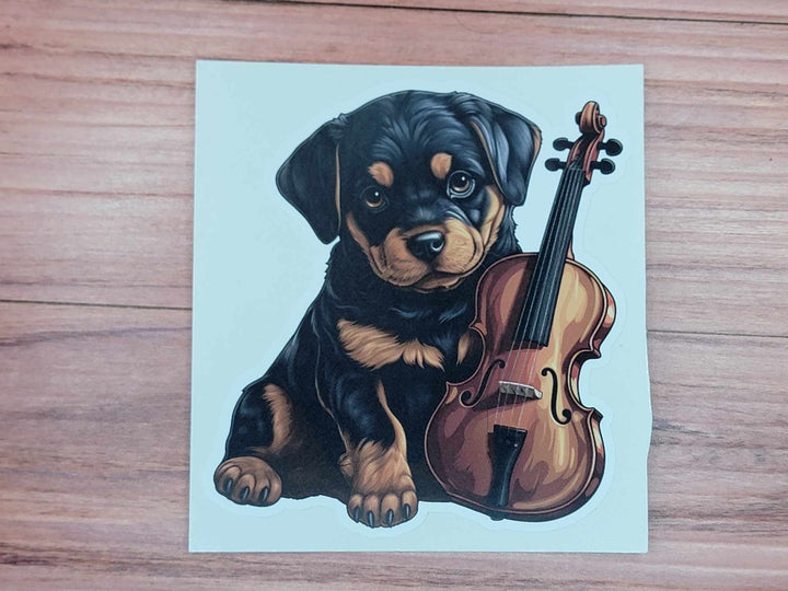 Rottweiler Puppy Vinyl Decal Sticker