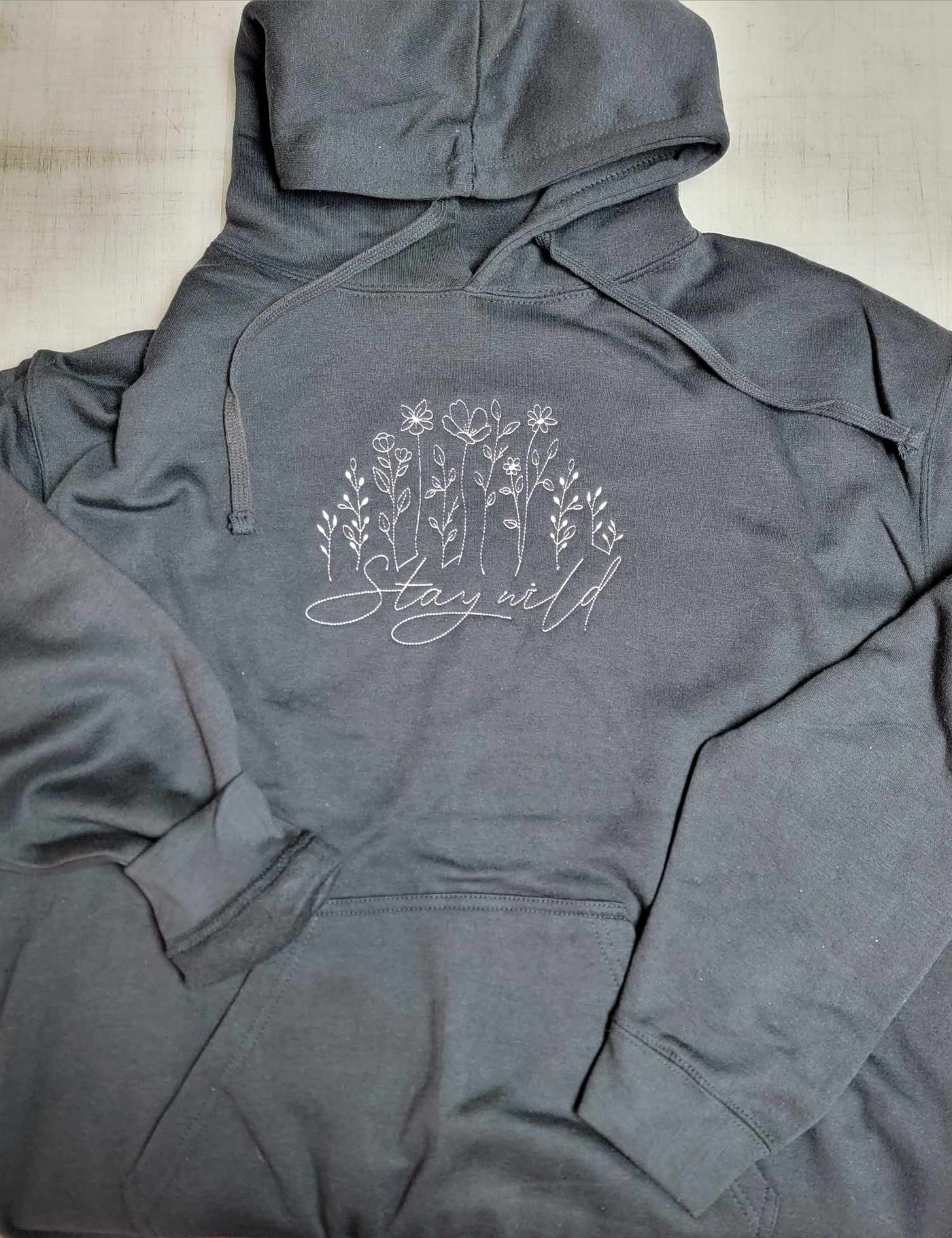 Stay Wild Embroidered Hoodie