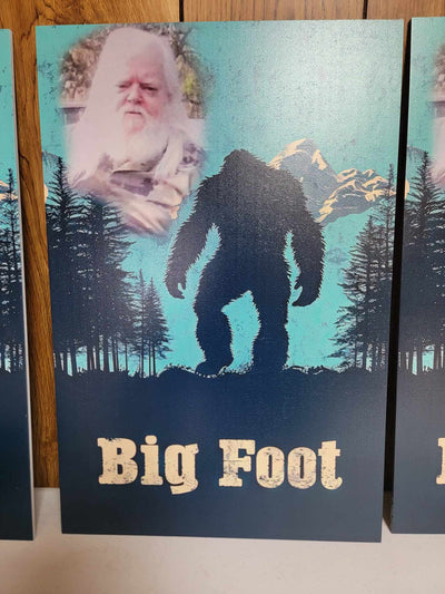 Big Foot Poster Style Wood Wall Art