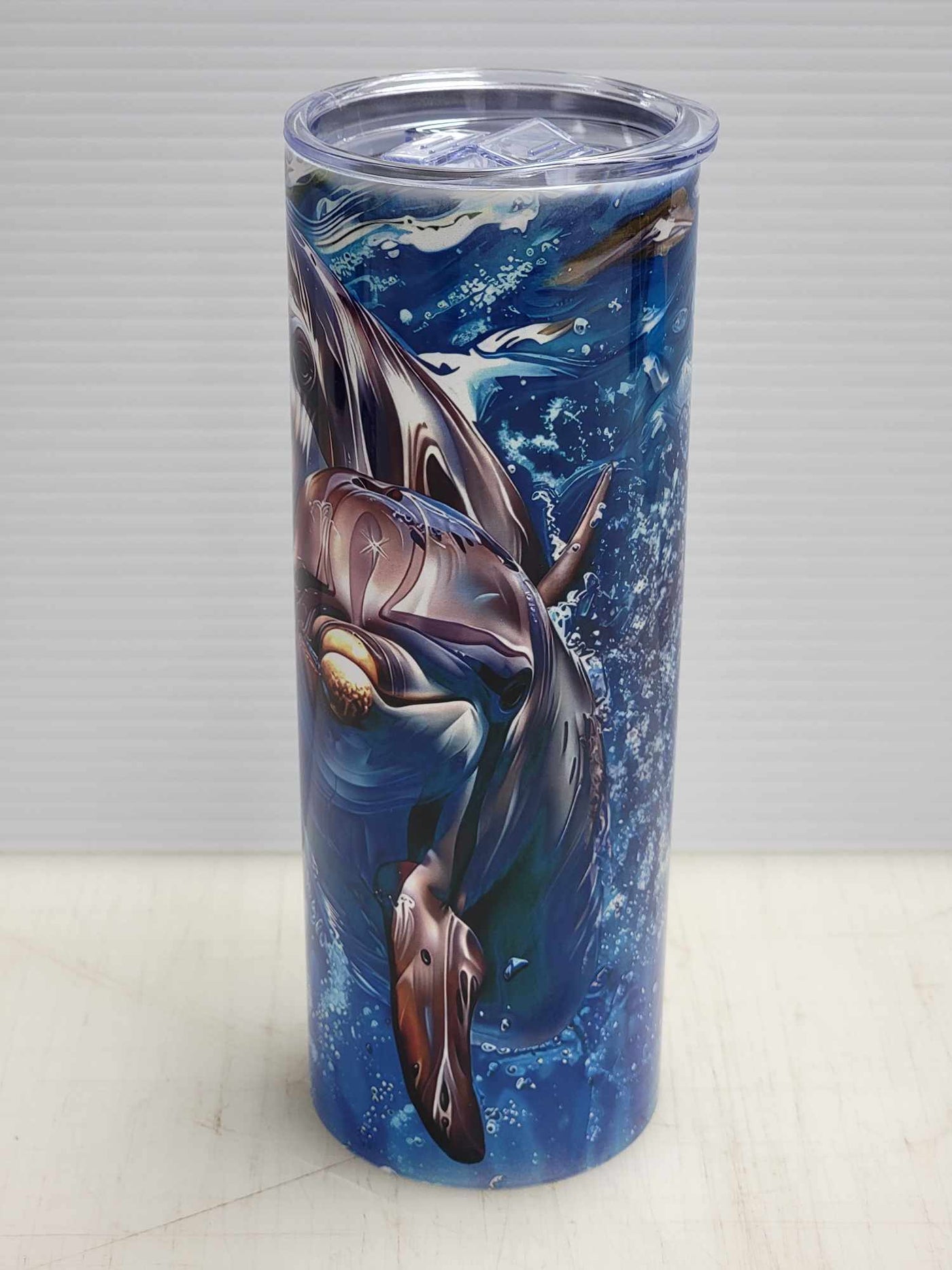 Bubbles and Bliss Dolphin Tumbler - 20oz