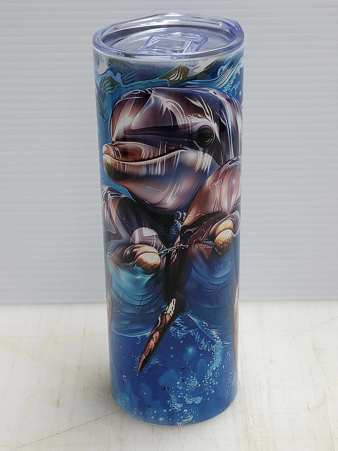 Bubbles and Bliss Dolphin Tumbler - 20oz