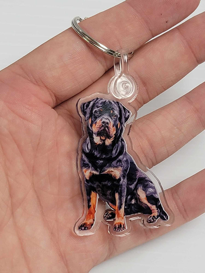 Rottweiler Acrylic Keychain