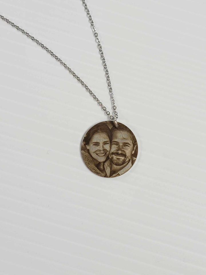Custom Laser Engraved 1" Stainless Steel Pendant or Dog Tag - Perfect for Necklaces or Keychains