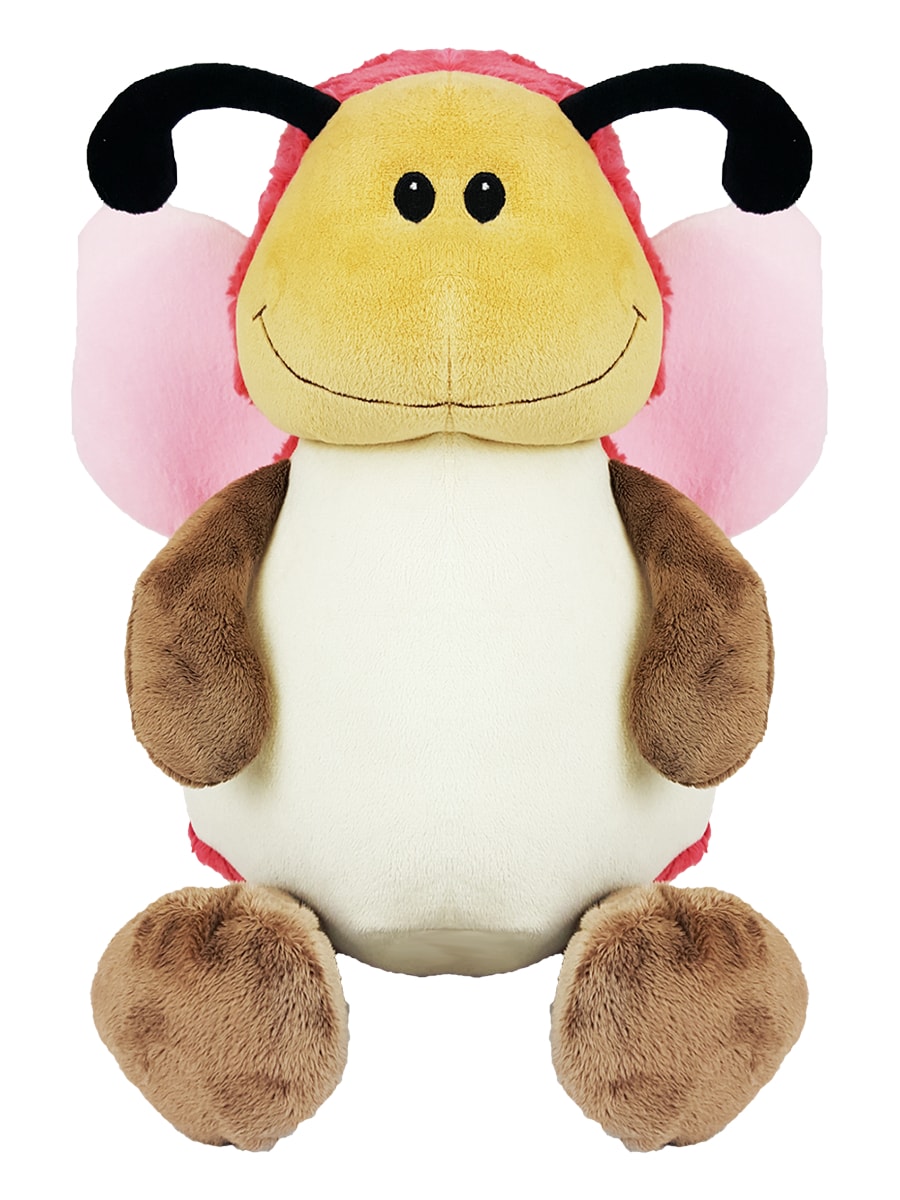 Pink Butterfly Personalized Cubbie Plush