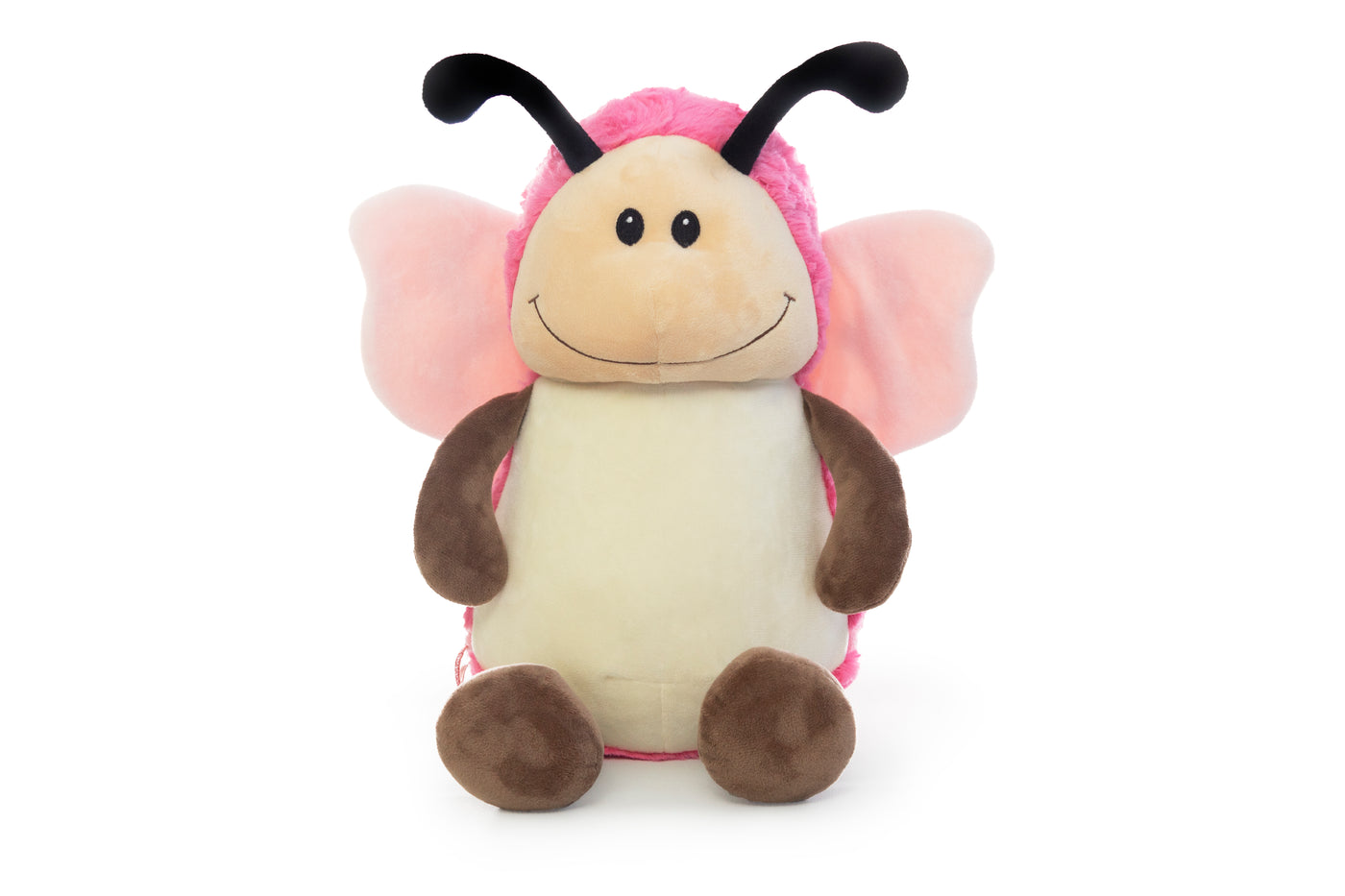 Pink Butterfly Personalized Cubbie Plush