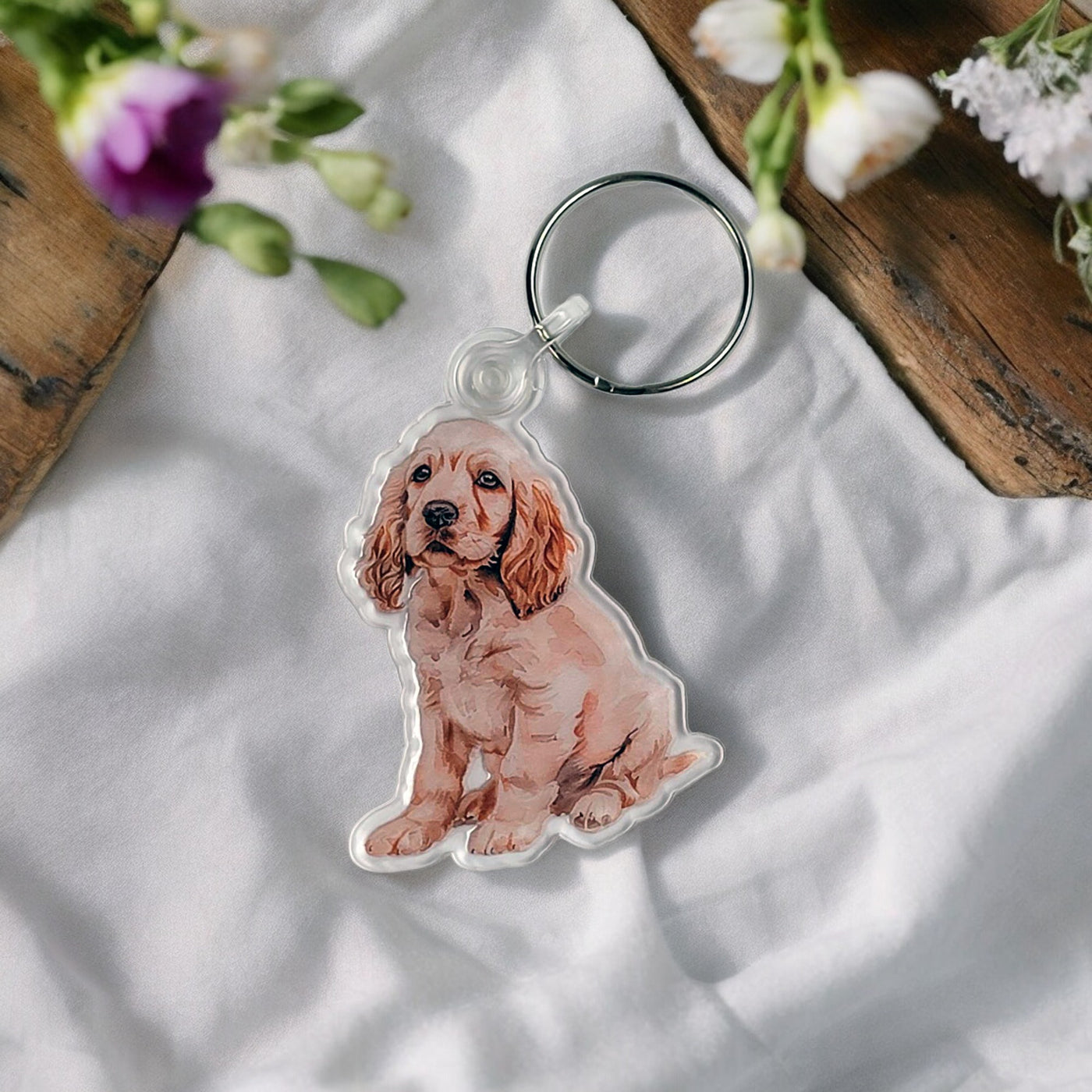 Cocker Spaniel Acrylic Keychain