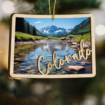 Colorado State Wood Ornament