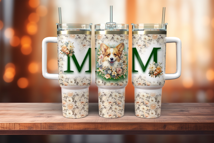 Dog Breed Mom 40oz Drink Tumbler
