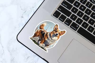 Corgi Vinyl Decal Sticker