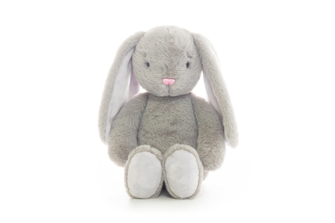 Gracie the Grey Bunny Personalized Cubbie Plush
