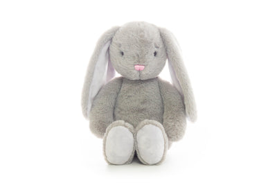 Gracie the Grey Bunny Personalized Cubbie Plush