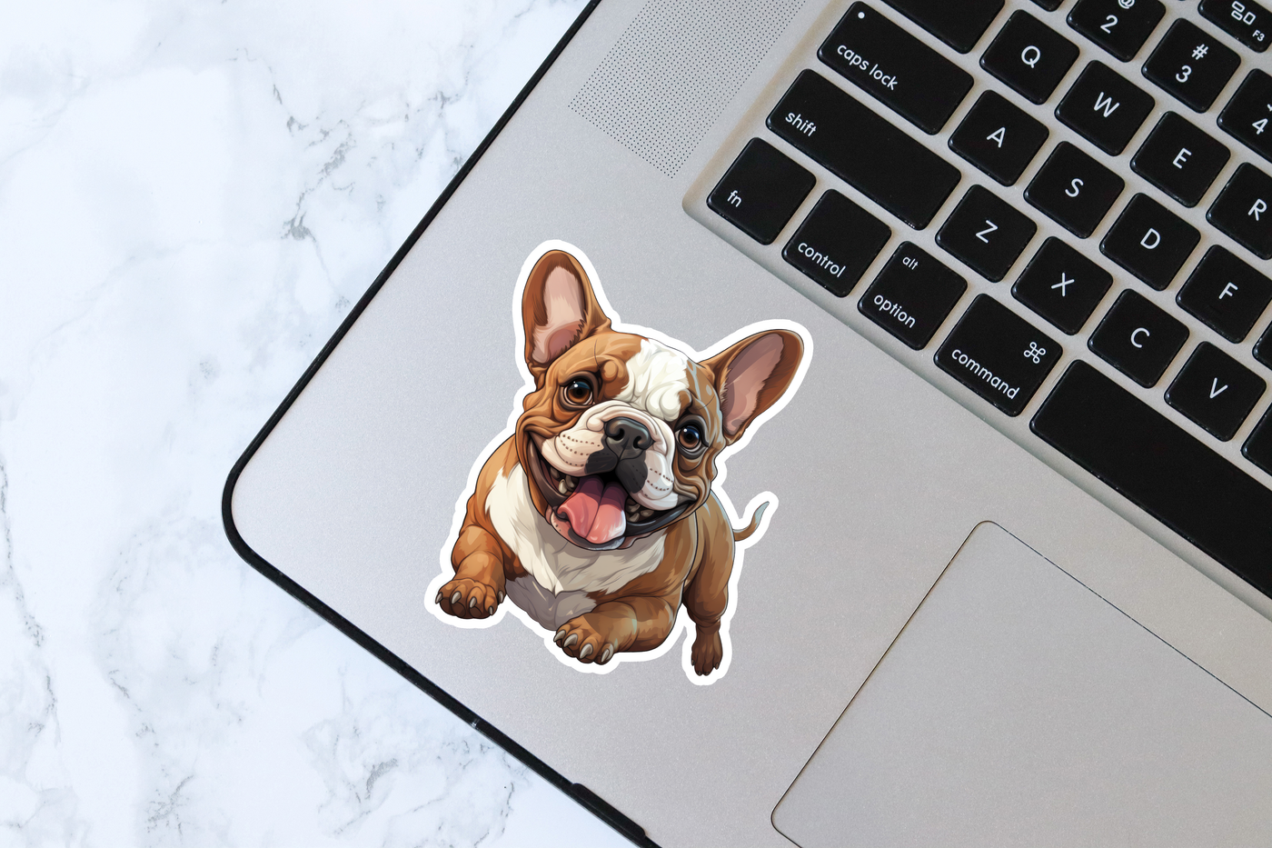 Happy French Bulldog Vinyl Decal Sticker