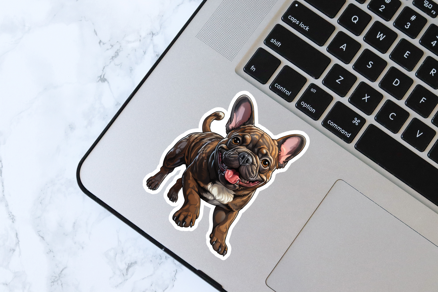 Happy French Bulldog Vinyl Decal Sticker