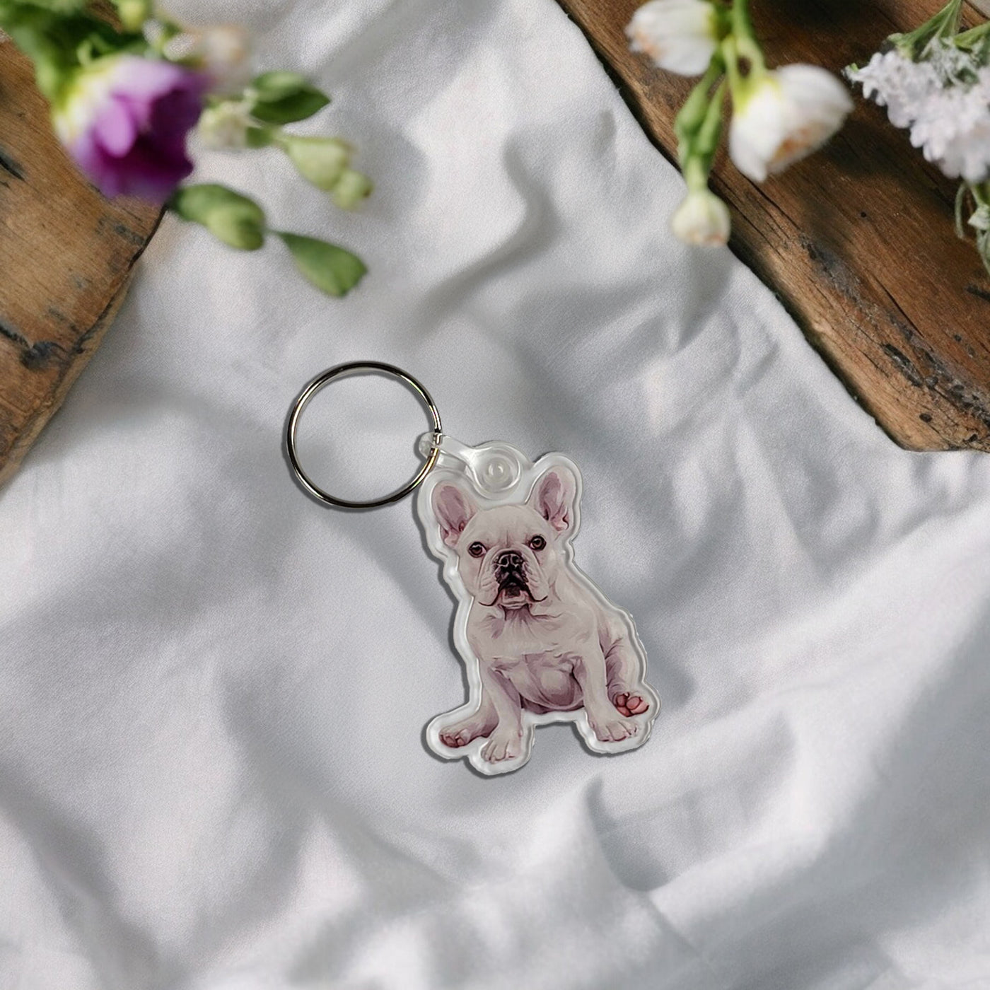 French Bulldog Acrylic Keychain