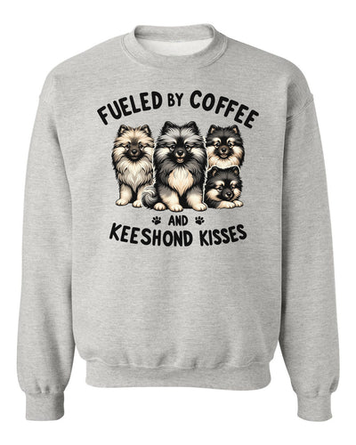 Fueled By Coffee and Keeshond Kisses Crewneck Sweatshirt