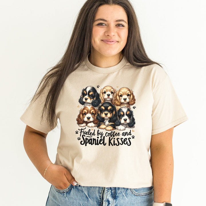 Fueled By Coffee And Spaniel Kisses Sweatshirt or T-Shirt V2