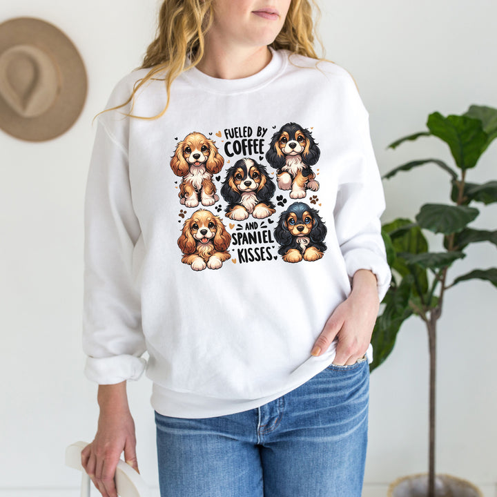 Fueled By Coffee And Spaniel Kisses Sweatshirt or T-Shirt