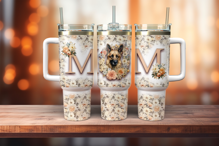 Dog Breed Mom 40oz Drink Tumbler