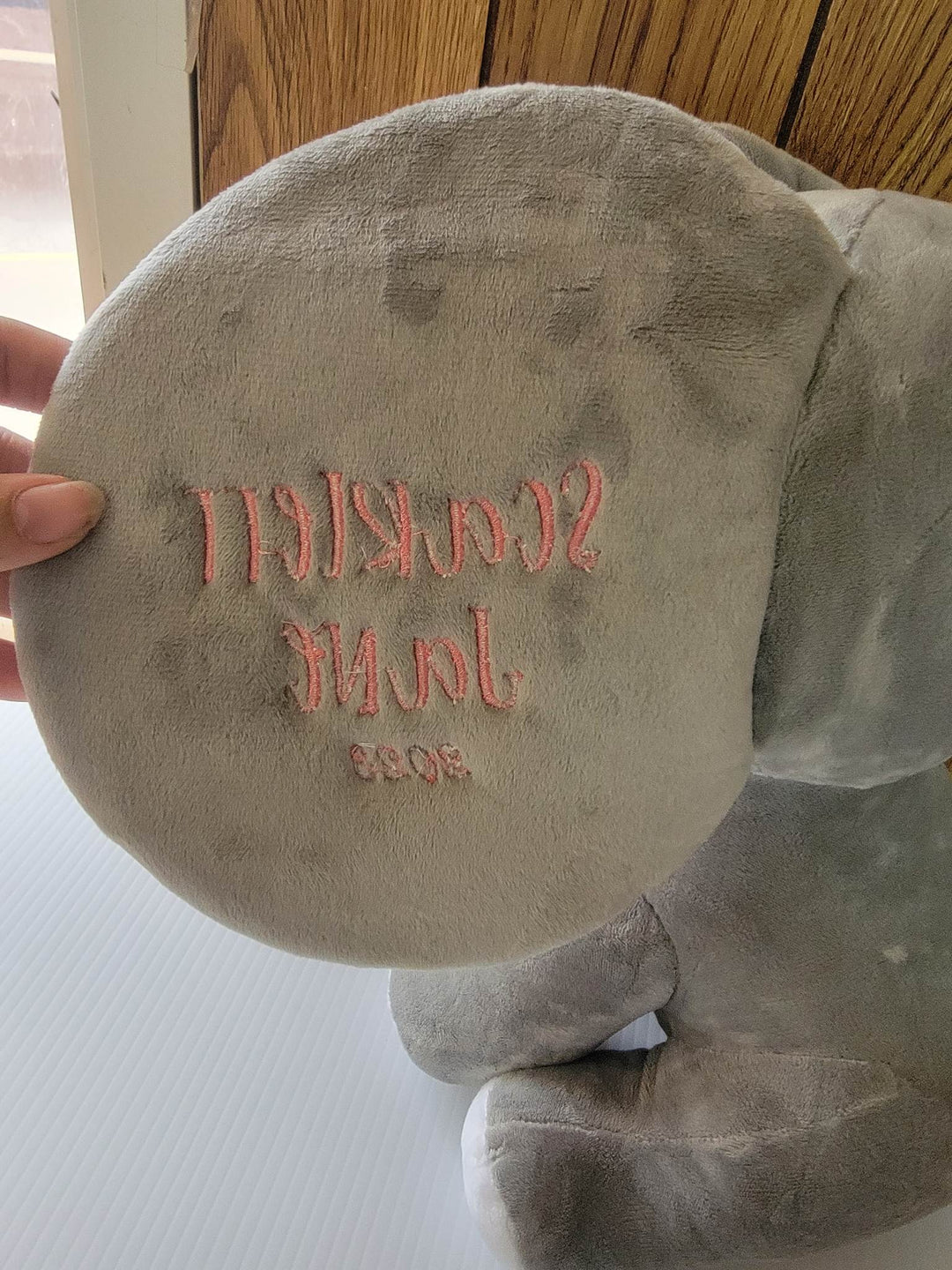 Personalized Birth Announcement Plush Elephant