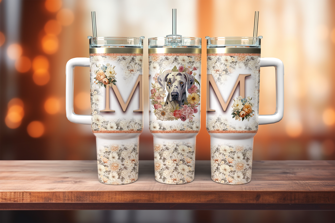 Dog Breed Mom 40oz Drink Tumbler