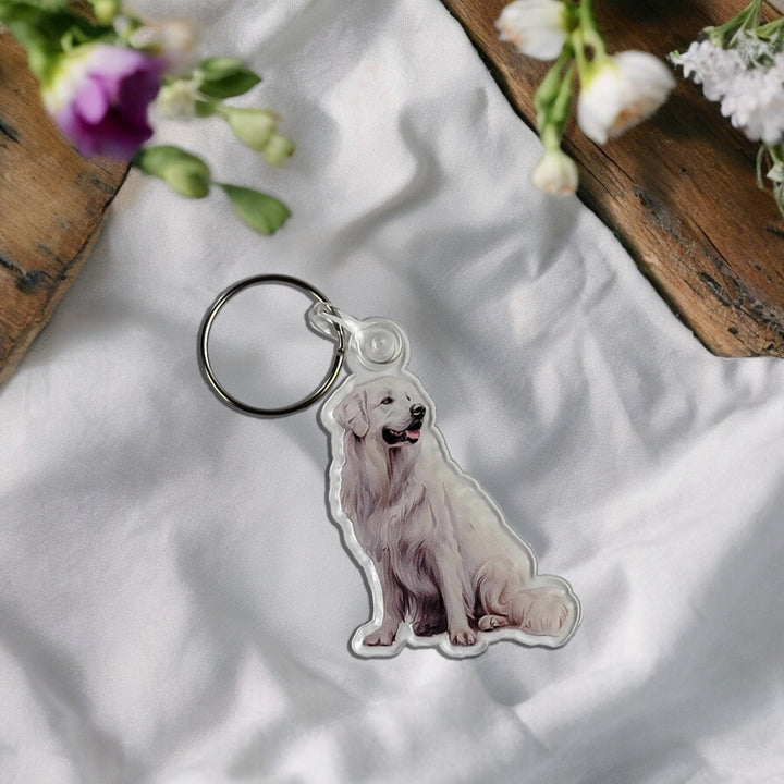 Great Pyrenees Acrylic Keychain