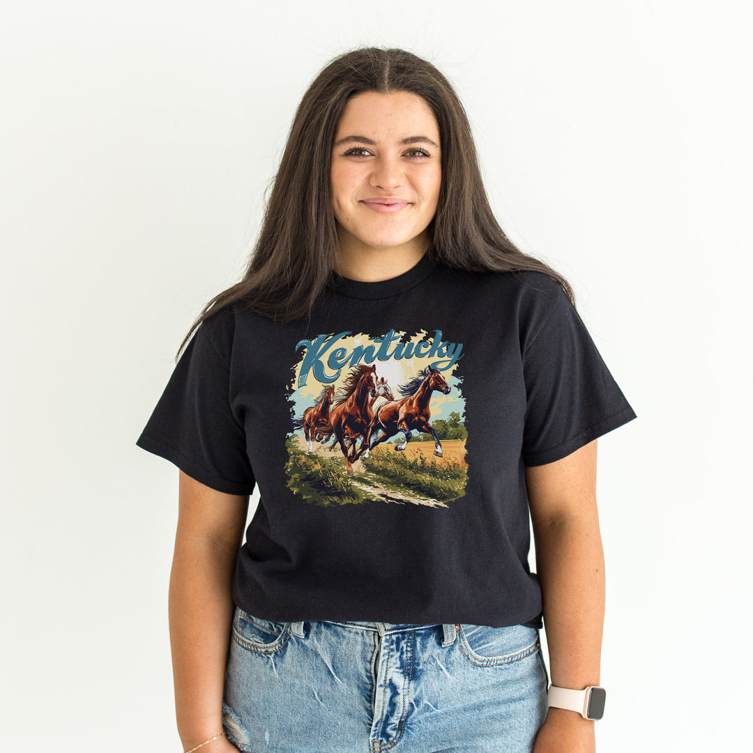 Kentucky Running Horses Sweatshirt or T-Shirt