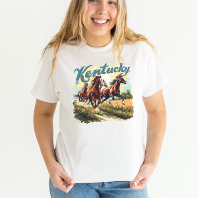 Kentucky Running Horses Sweatshirt or T-Shirt