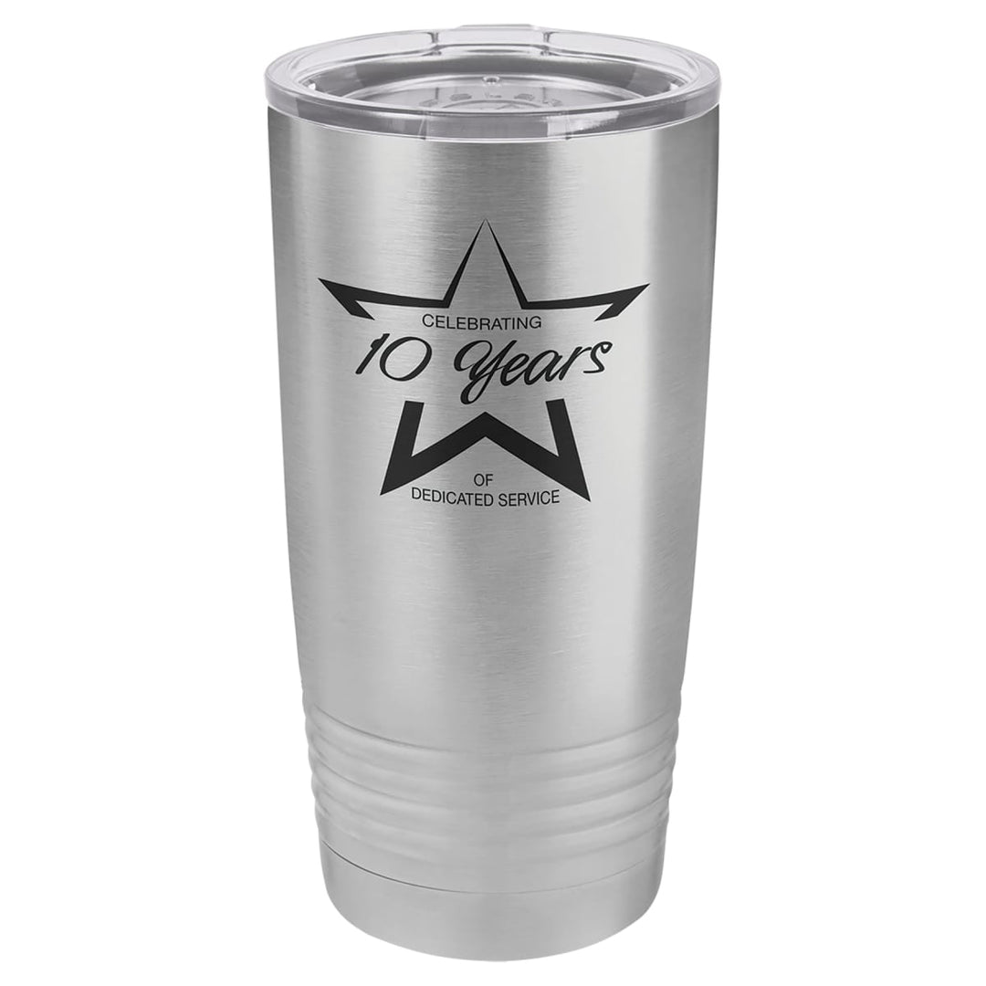 Custom laser engraved 20 oz Stainless Steel tumbler - bulk