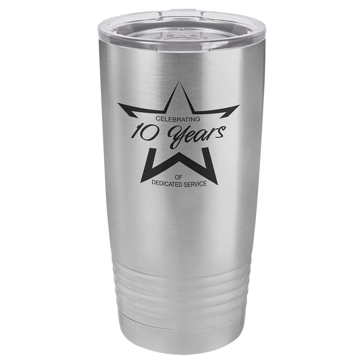 Custom laser engraved 20 oz Stainless Steel tumbler - bulk