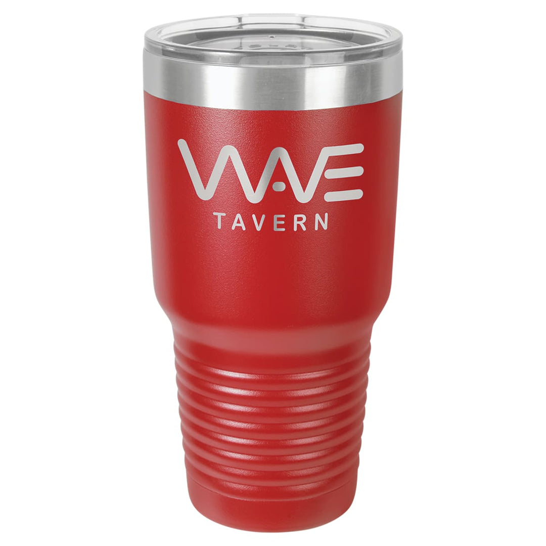 Custom laser engraved 30 oz Red tumbler - bulk