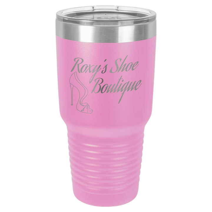 Custom laser engraved 30 oz Light Purple tumbler - bulk
