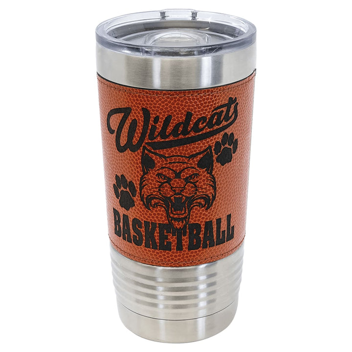 Custom engraved 20 oz Basketball sports tumbler - bulk