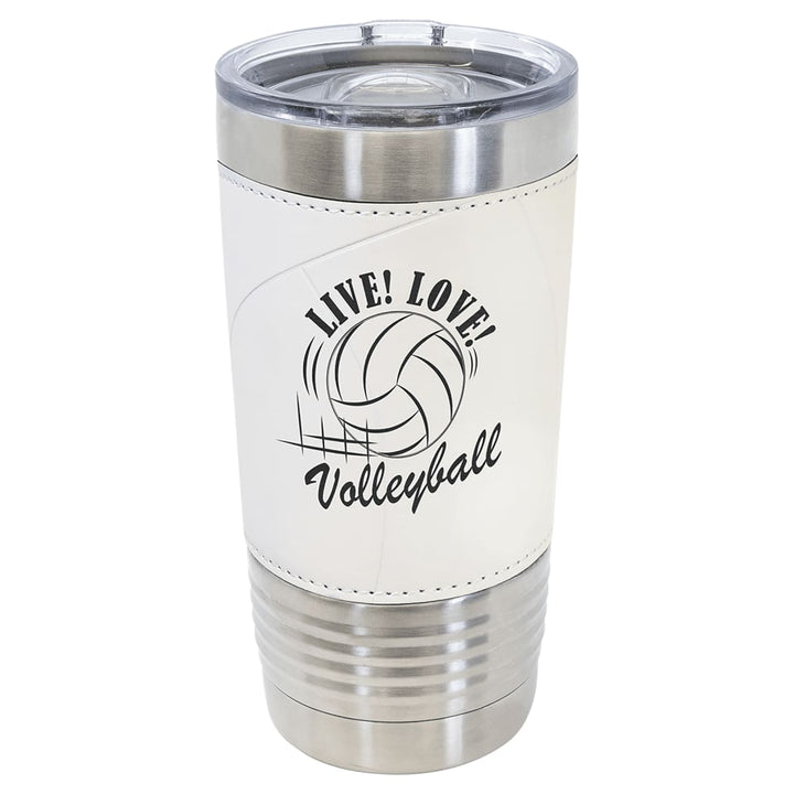 Custom engraved 20 oz Volleyball sports tumbler - bulk