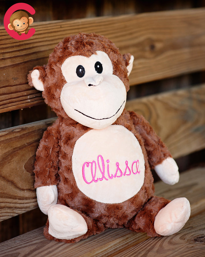 Monkey Personalized Cubbie Plush