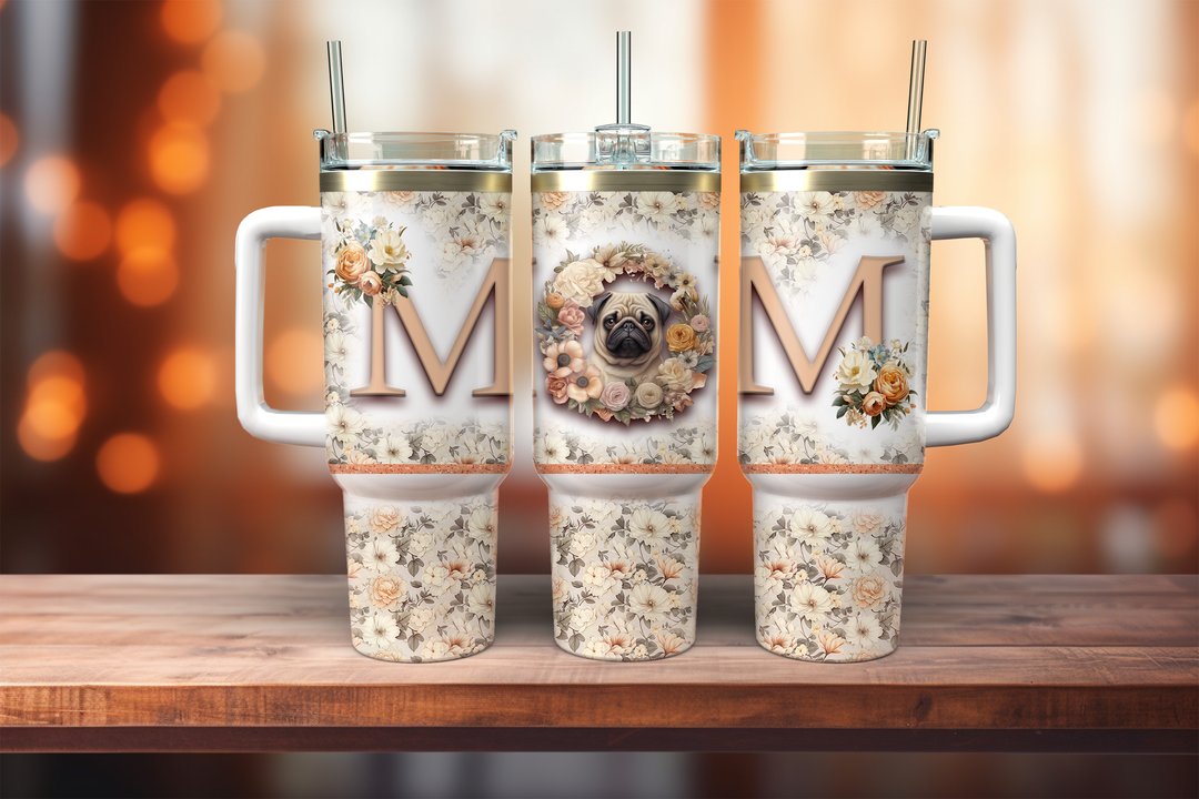 Dog Breed Mom 40oz Drink Tumbler