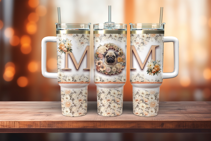 Dog Breed Mom 40oz Drink Tumbler