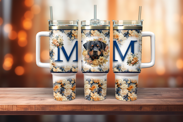 Dog Breed Mom 40oz Drink Tumbler