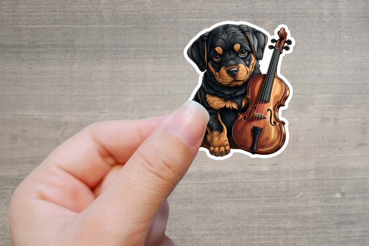 Rottweiler Puppy Vinyl Decal Sticker
