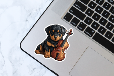 Rottweiler Puppy Vinyl Decal Sticker