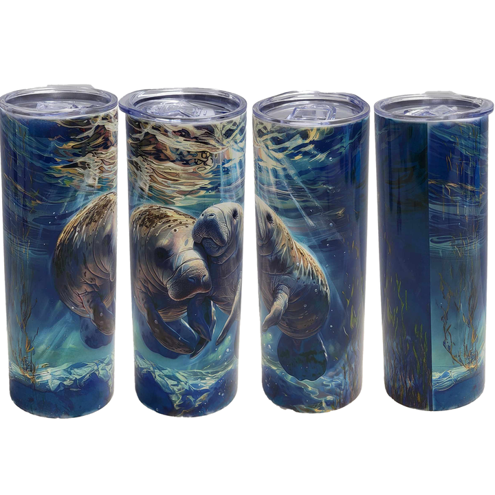 Serenity In The Shallows Manatee Tumbler - 20oz