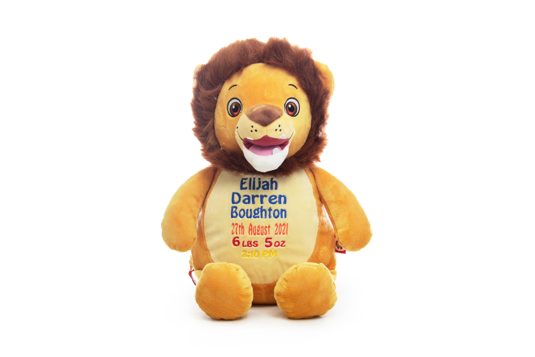 Lion Personalized Cubbie Plush