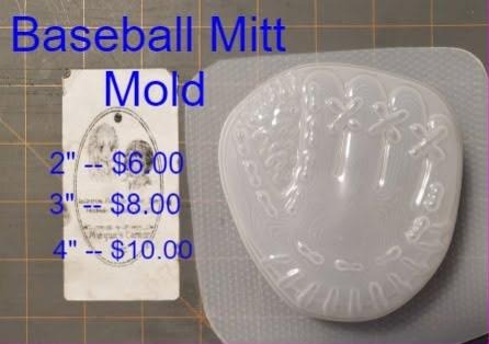 Baseball mitt mold, a fielder's glove with laced webbing and stitched finger stalls